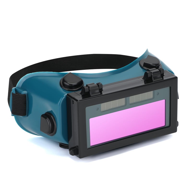 Holulo Auto Darkening Welding Goggles with Clear Inner Lenses Welding Helmet Solar Welder Eyes Glasses Flip Up Lens Eye Protection (Dark Green) - Image 1